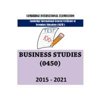 IGCSE O-Level Business Studies (0450) Past Papers