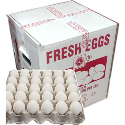 Fresh White Eggs Case..