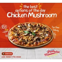 Chicken Mushroom Pizza, Pizza MammaMia Chicken Mushroom Pizza, Pizza MammaMia