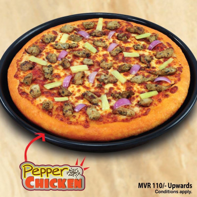 Pepper Chicken Pizza, Pizza Hut Pepper Chicken Pizza, Pizza Hut
